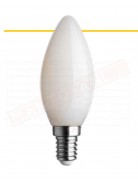 Lampadina oliva e14 full light bianca 97x35mm 7w 2700k luce calda = lampadina da 75 w 1055 lumen non dimmerabile classe en. D