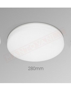 Arcluce Dora2 luce da parete soffitto bianca ip65 per esterno con selettore 3000-4000-5000 k cri 80 18w 1900 L classe II d28cm