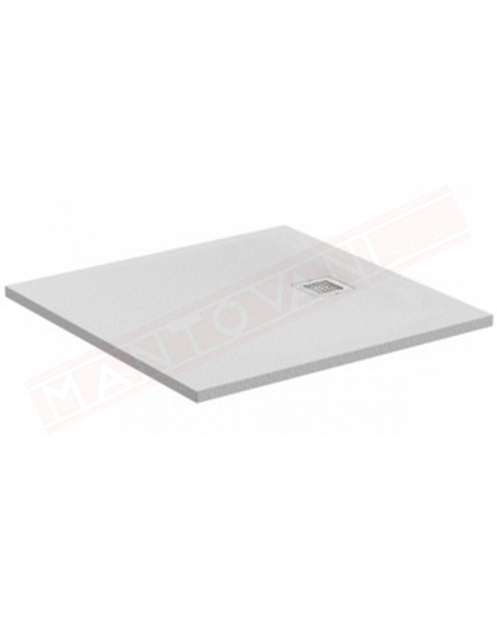 Ideal Standard ultraflat s bianco 90x90 piatto doccia ultrasottile in materiale composito senza piletta con copripiletta inox