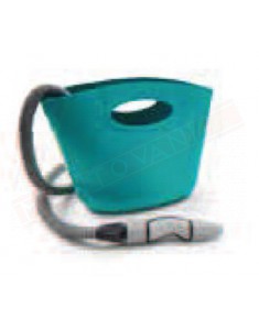 G.F. Aquapop kit innaffio con tubo autoestensibile da 5 a 15 mt e lancia ergonomica mini borsa ottanio lancia grigia
