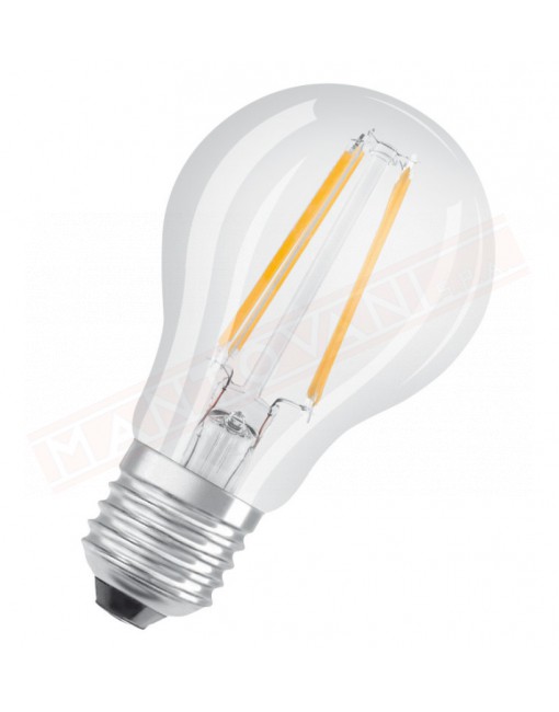 LEDVANCE LAMPADINA PARATHOM ADVANCED CLASSIC A DAYLIGHT SENSOR E27 840 CLASSE ENERGETICA A+ 5 W 470 LUMEN 4000 K 109X60 MM