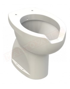 K Design vaso bidet con altezza maggiorata con apertura frontale 38X56X49,5 scarico a pavimento per sedile cl-tsl1 w