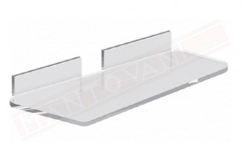 Tl.bath Flesso plexyglass mensola fissaggio con tasselli 349x48x140 mm in ottone cromato
