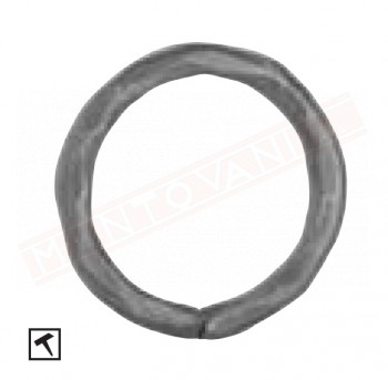 Cerchio in ferro 12 diametro 90 mm martellato . Anello in ferro decorativo per cancelli e inferriate