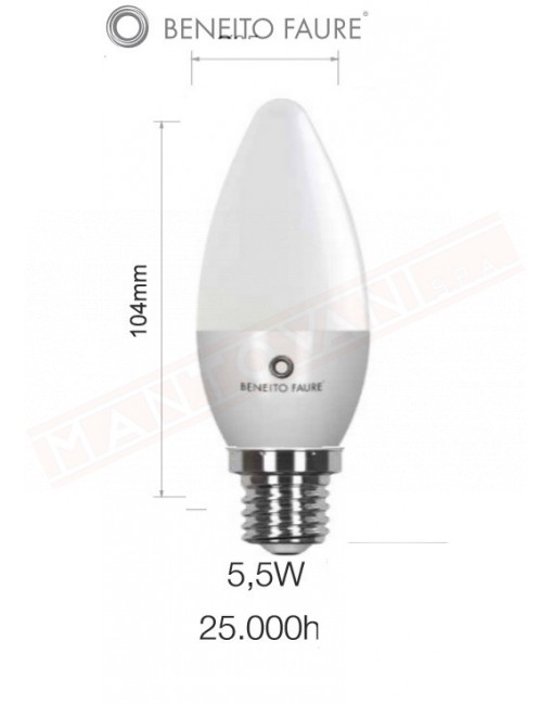 Lampadina LED mini globo E14 vetro luce 360 gradi 4W 400 lumen