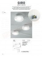 Fabas Giro struttura a soffitto con 5 luci a led tot 25w 2250lm 3000k bianca f.p
