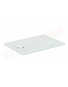 Ideal Standard piatto doccia Connect 2 100x70x4 in ceramica antiscivolo foro piletta 90 mm non fornita piletta a destra