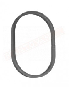 Cerchio in ferro 14x5 ovale diametro 100x190 h mm . Anello in ferro decorativo per cancelli e inferriate