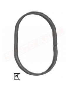 Cerchio in ferro 16x6 ovale diametro 100x190 h mm martellato . Anello in ferro decorativo per cancelli e inferriate