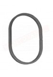 Cerchio in ferro 12x6 ovale diametro 110x190 h mm . Anello in ferro decorativo per cancelli e inferriate