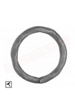 Cerchio in ferro 14 diametro 100 mm martellato . Anello in ferro decorativo per cancelli e inferriate