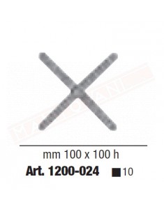 Elemento decorativo in ferro battuto 100x100 sezione 10