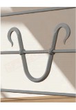 Elemento decorativo per ringhiera moderna in ferro altezza 210 mm diametro 14 mm a ''u ''