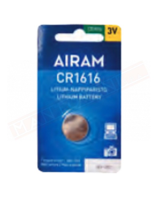 Batterie a bottone cr1616 lithium 16 mm h 1.6 mm 3volts