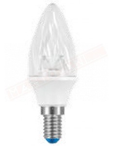 SHOT LAMPADINA LED TORTIGLIONE 4,0 W E14 TRASPARENTE LUCE CALDA LUMEN 250 CLASSE ENERGETICA A+