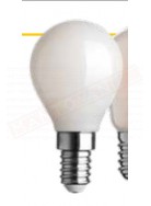 Lampadina sfera E14 full light bianca 80x45mm 7w 4000k luce fredda= lampadina da 75 w 1055 lumen non dimmerabile classe en. D