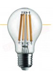 Lampadina led filamento 126x70mm goccia trasparente 15w = 150 w 2452 lumen 2700k classe energetica A++ non dimmerabile