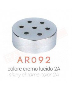 Amarcord AR092 black rosone metallo bronx cromo per pendel o sospensione