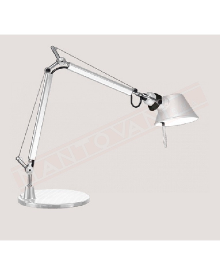 Artemide Tolomeo Micro lampada da tavolo con base color bianco lucido attacco e14