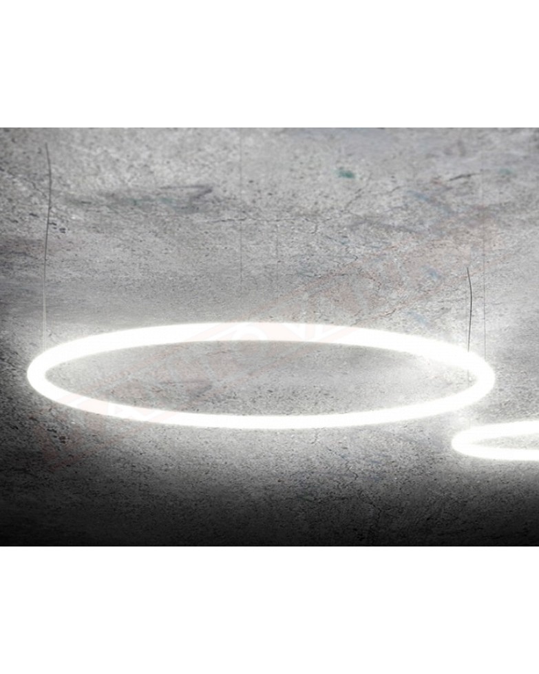 Artemide Alphabet of light Circular 90 lampada a sospensione a led 55w 3000k 6041lm dim Ce A++ A 90cm x 5cm sosp da 50 a 150 cm