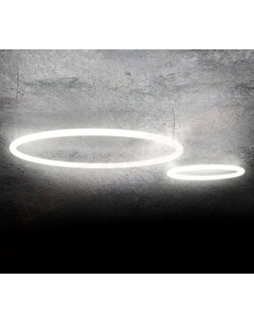 Artemide Alphabet of light Circular 90 lampada da parete-soffitto a led 55w 3000k 6041 lm dim Ce A++ A 90cm x 5 cm x10 x app