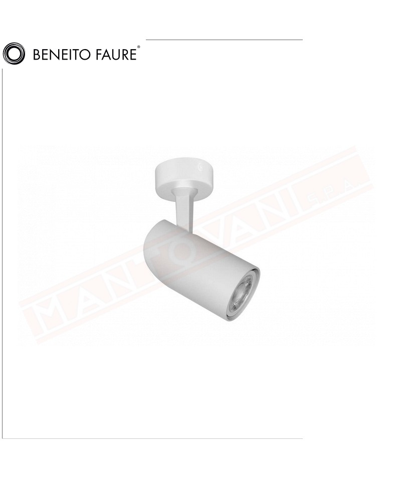 Faretto per interni picolo con base Bianco orientabile per lampadina gu10