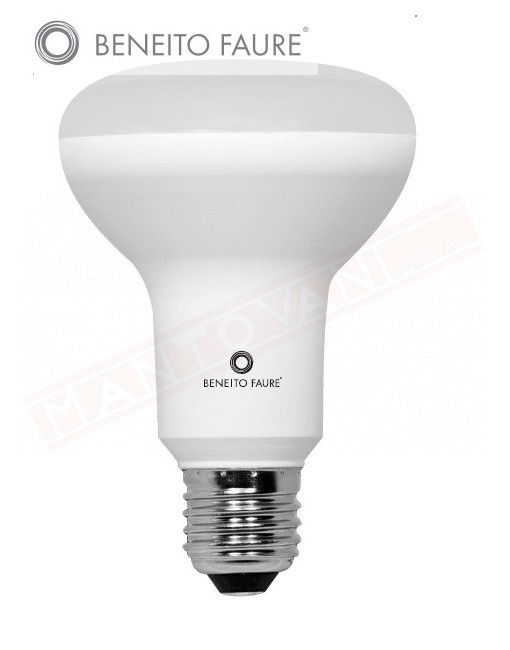 BENEITO FAURE LAMPADINA LED R80 E27 10W LUCE CALDA 891 LUMEN CLASSE ENERGETICA A++