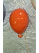 Palloncino h 12 cm arancio con cordicina addobbo per casa ideale metterlo in parete due tre pezzi ad altezze diverse