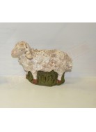 Pecore medie fatte a mano in terracotta dipinta a mano per presepe da 19 a 30 cm