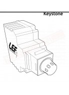 dimmer keystone grigio serie dev comandamile con pulsanti o deviatori estensori per led o resistivo 25 300 w