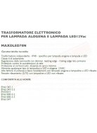 LEF TRASFORMATORE ELETTRONICO 12VAC 1W 70 W ALOGENO\LED 120X45X28