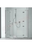 CSA box doccia Alice 2 FB h 200 porta doccia per nicchia per anziani con 2 vetri fissi 4 ante a battente 6mm misure da 128 a 181