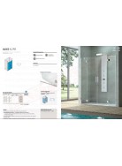 CSA box doccia Alice 2 FB porta doccia per nicchia con 2 vetri fissi e 2 ante a battente 6mm misure da 127 a 170