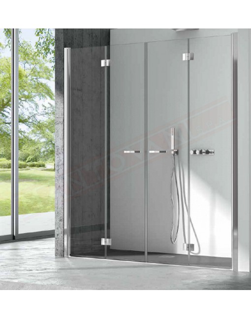 CSA box doccia Gioia N 2P porta doccia per nicchia con 6 mm misure da 117 a 171 h 200