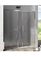 CSA box doccia Lia N 2FS porta doccia per nicchia con due vetri fissi e due anta scorrevole 6mm misure da 125 a 170