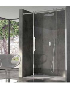 CSA box doccia Minerva N FS porta doccia per nicchia con un vetro fisso e un anta a scorrevole 6mm misure da 97 a 171