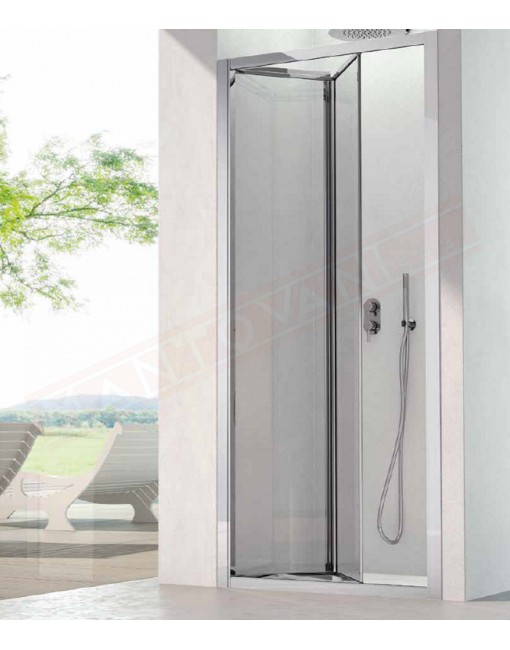 CSA box doccia Nora N P porta pieghevole doccia per nicchia con 6 mm misure da 66 a 91 h 190