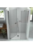 CSA box doccia Sarah N.BF porta doccia per nicchia con un anta a battente e un vetro fisso 6mm misure da 87 a 173