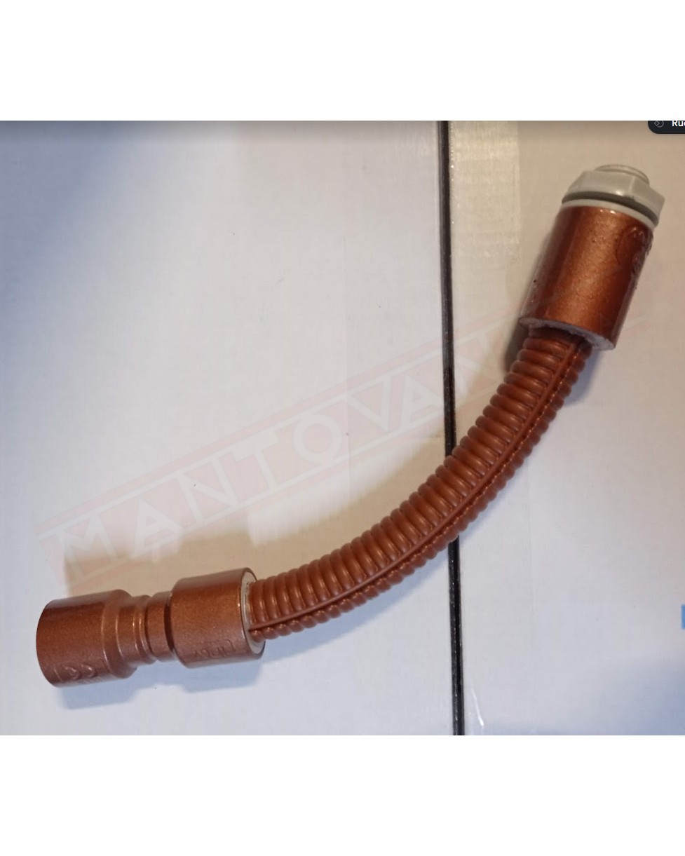 Curva color simil rame tubo scatola 25 mm raccorderia grigia verniciata rame