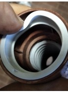 Curva color simil rame tubo tubo 20 mm raccorderia grigia verniciata rame