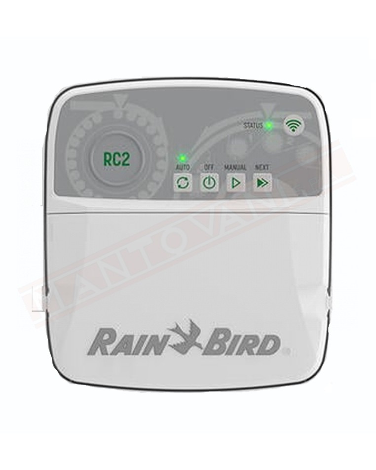 Rain bird RC2-I-4 programmatore 4 stazioni con selettore e trasformatore esterno WI FI integrato