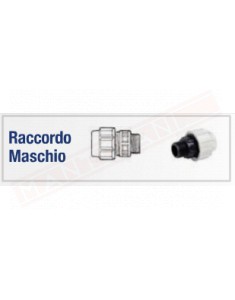 DEL TAGLIA RM-32\100 RACCORDO MASCHIO 32X1"IN PLASTICA