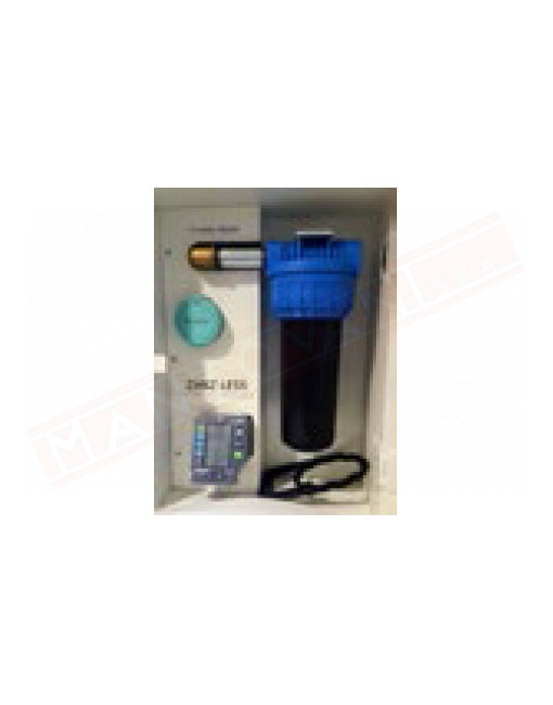 Zanz Less 30 kit completo antizanzare con cartuccia insetticida blu e 30 metri tubo e 12 ugelli con raccordi per collegamenti