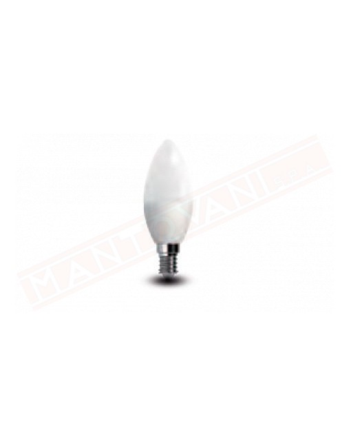 LAMPADINA LED CANDELA E14 6W 230V OPALE CLASSE ENERGETICA A+ 650 LUMEN LUCE FREDDA DURALAMP 8011905843168