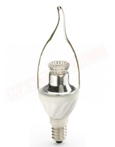 LAMPADINA LED FIAMMA E14 4W 230V TRASPARENTE CLASSE ENERGETICA A+ 280 LUMEN LUCE CALDA