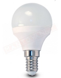 LAMPADINA LED SFERA E14 5.3W 230V OPALE CLASSE ENERGETICA A+ 415 LUMEN LUCE FREDDA
