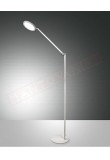 Fabas Regina lampada da terra in metallo bianco a led 9w 1000 lm regolabile da bianco freddo a bianco caldo h. max 160