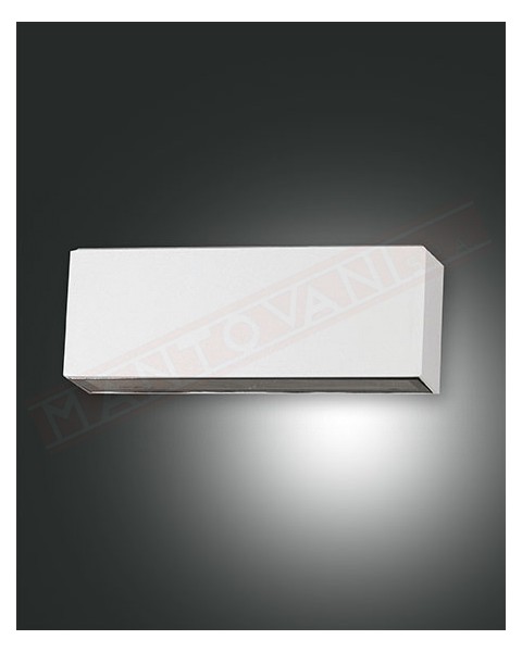 FABAS LUCE TRIGG LAMPADA A PERETE IP54 LED 14W 3000K BIANCA H.65 L.180 P.70
