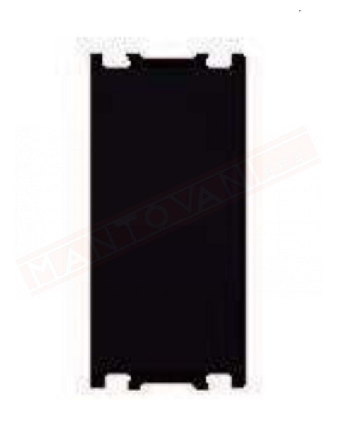 Feb Elettrica Flat invertitore nero unipolare imq 16a p 29 mm compatibile con placche P. V.