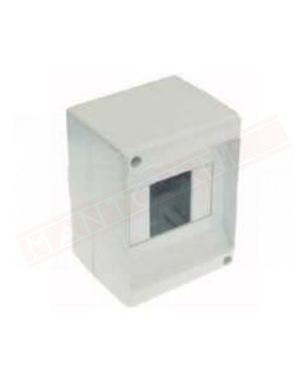 Feb Elettrica scatola per 4 moduli din ip40 13x9x8.5 cm grigio